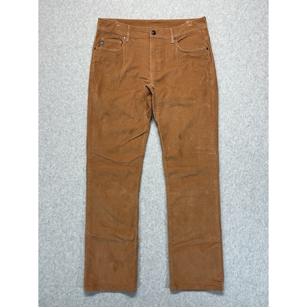 Stio Corduroy Pants Mens 33x32 Brown Stretch 5 Pocket Outdoor Casual Straight